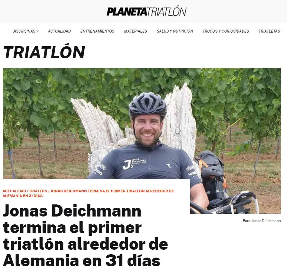 Planetatriathlon Aug20 Jonas Deichmann Adventures